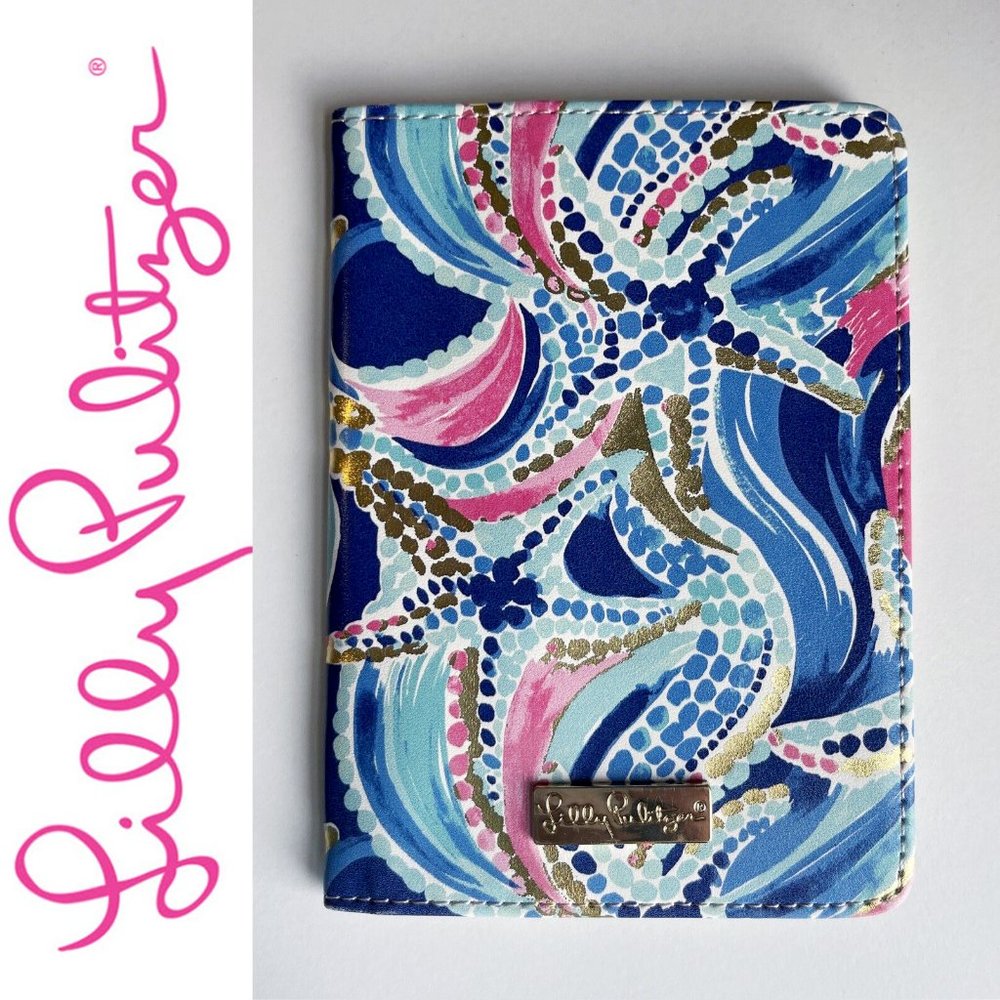 Lilly Pulitzer Seashell Passport Case Cover Wallet